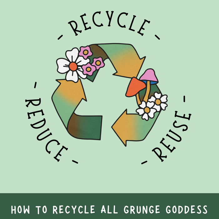 How to recycle Grunge Goddess packaging in your area